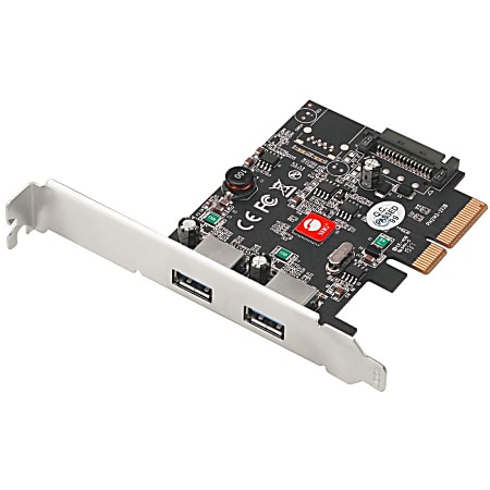 SIIG USB 3.1 2 Port PCIe Host Adapter - Type A - 10Gb/s Transfer Rate