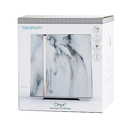 SPAROOM Marble Onyx Diffuser, 4-7/8” x 4-9/16”, White