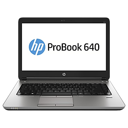 HP ProBook 640 G1 14" LCD Notebook - Intel Core i5 (4th Gen) i5-4300M Dual-core (2 Core) 2.60 GHz - 4 GB DDR3L SDRAM - 180 GB SSD - Windows 7 Professional 64-bit upgradable to Windows 8 Pro - 1600 x 900