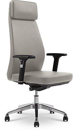 StyleWorks NYC Ergonomic High Back Executive Chair, Pewter