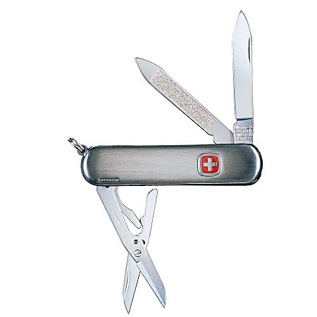 Swiss Army Esquire Knife, Brushed Stainless Steel