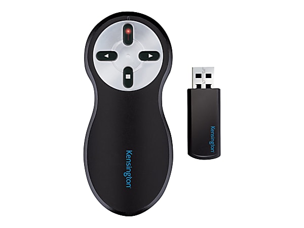 Kensington Wireless Presenter with Red Laser - Presentation remote control - 4 buttons