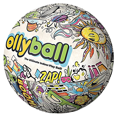Victury Sports Ollyball Classic Inflatable Indoor Playball, 12”, White