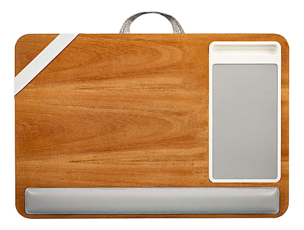 Rossie Home Premium Lap Desk, 3"H x 21.1"W x 14"D, Golden Saddle