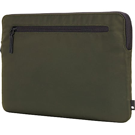 Incase Compact Carrying Case (Sleeve) for 15" MacBook Pro (Retina Display) - Olive - Bump Resistant Interior, Scratch Resistant Interior - Faux Fur Interior, Nylon, Polyester, Metal Puller - 10.8" Height x 15" Width x 0.8" Depth