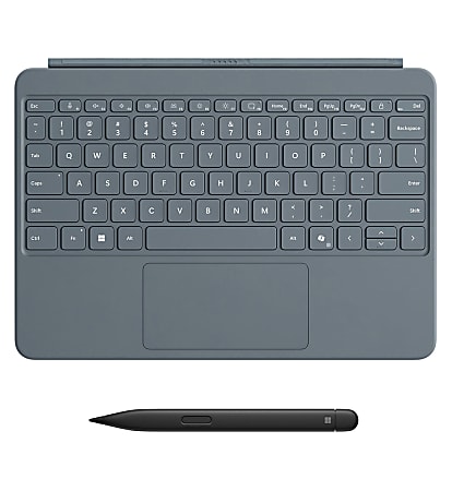 Microsoft Surface Pro 12" Keyboard & Slim Pen Bundle, Compact, Ocean, EP2-33077