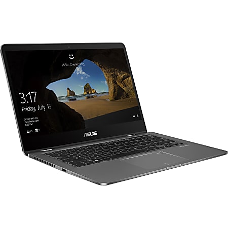 Asus ZenBook Flip 14 Laptop, 14" Touch Screen, Intel® Core™ i7, 16GB Memory, 512GB Solid State Drive, Windows® 10, Slate Gray