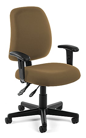 OFM Posture Series Fabric Mid-Back Task Chair, Taupe