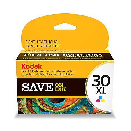 Kodak® 30XL Tri-Color High-Yield Ink Cartridge, 1341080