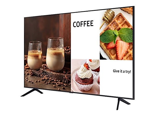 Samsung BE55C H 55 Diagonal Class BEC H Series LED backlit LCD TV Crystal UHD digital signage Smart TV Tizen OS 4K UHD 2160p 3840 x 2160 HDR titan gray ODP Business Solutions