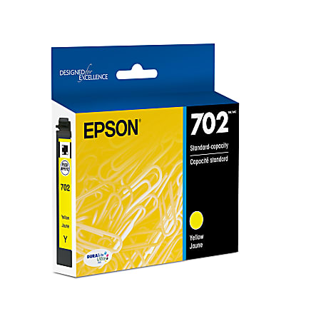 Epson® 702 DuraBrite® Ultra Yellow Ink Cartridge, T702420-S