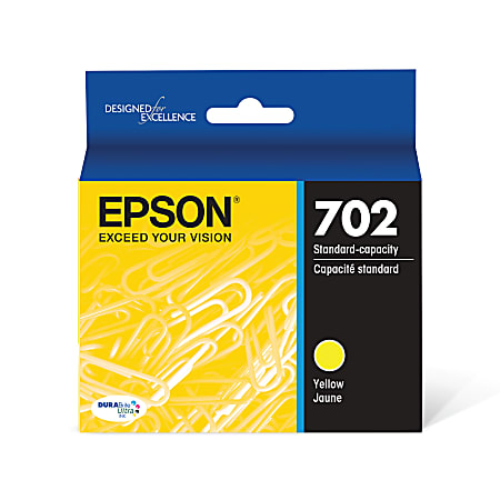 Epson® 702 DuraBrite® Ultra Yellow Ink Cartridge, T702420-S