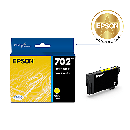 T702420-S (702) DURABrite Ultra Ink, 300 Page-Yield, Yellow T702420-S (702) DURABrite Ultra Ink, 300 Page-Yield, Yellow