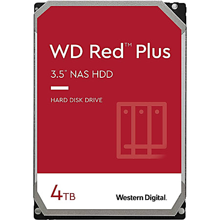 Western Digital® Red 4TB Internal Hard Drive For NAS, 64MB Cache, SATA/600, WD40EFRX