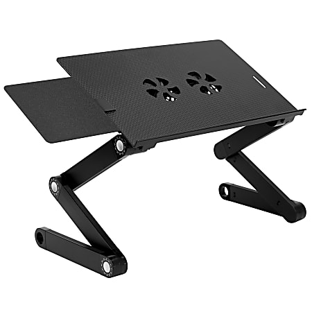 Mount-It MI-7211 Laptop Riser Tray, 5"H x 18"W x 10"D, Black