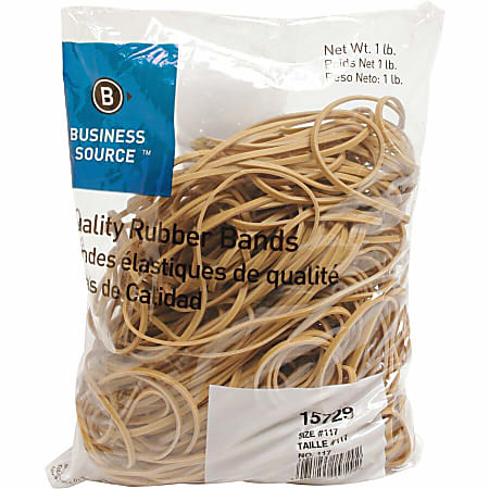 Business Source Quality Rubber Bands - Size: #117B - 7 Business Source Quality Rubber Bands - Size: #117B - 7