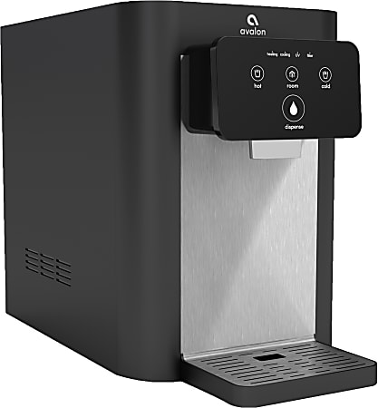 Avalon Electric Touch Countertop Bottleless Water Cooler Water Dispenser, 0.66 Gallon, Black