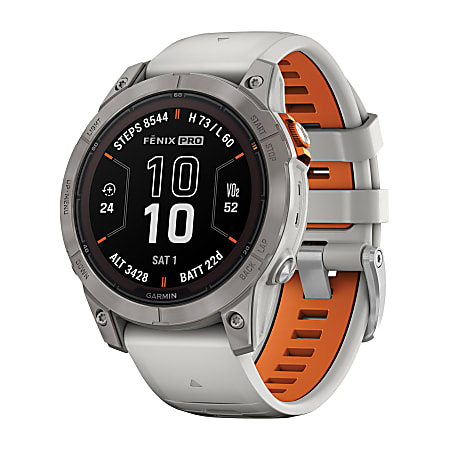 Garmin fenix 7 Pro Sapphire Solar Edition Smartwatch, Fog Gray