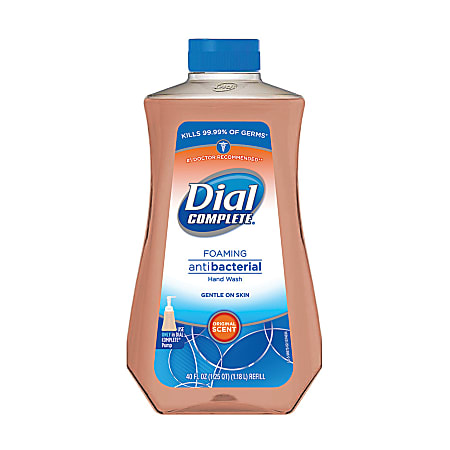 Dial Complete® Foaming Antibacterial Hand Wash, 40 Oz. Refill