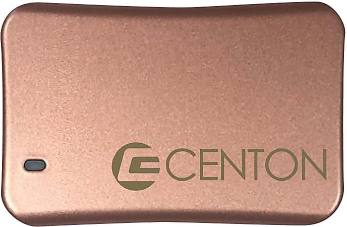 Centon Dash Series External USB-C Solid State Drive, 500GB, Rose Gold