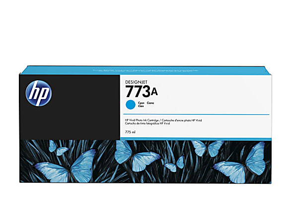 HP 773A Cyan Ink Cartridge, C1Q26A