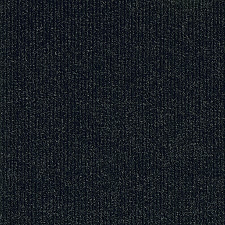 Foss Floors Mod Mat Rib Peel & Stick Carpet Tiles, 18" x 18", Charcoal, Set Of 10 Tiles