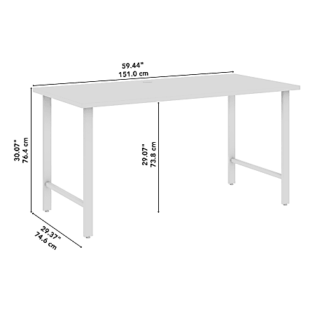 Bush Business Furniture Hustle 60 W Computer Desk With Metal