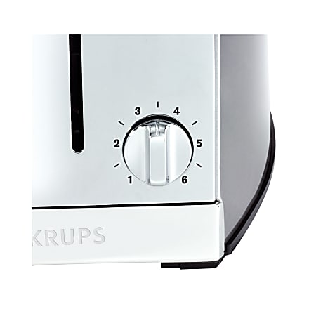 KRUPS KH734D Breakfast Set 4-Slot Toaster with Brushed and Chrome Stainless  Steel Housing, 4-Slices with Dual Independent Control Panel, Silver