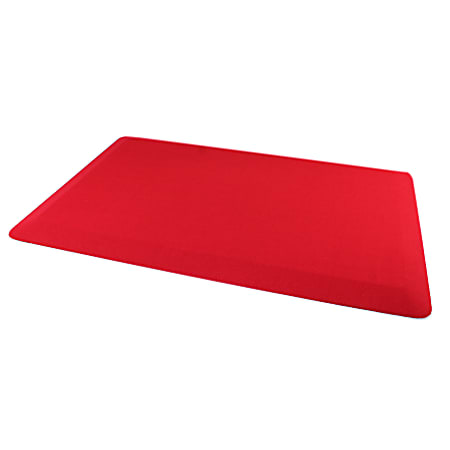 Floortex® Standing Comfort Mat, 16" x 24", Red