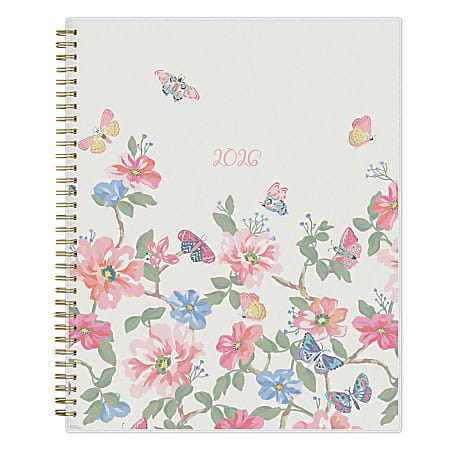 2026 Blue Sky Weekly/Monthly Planner, 8-1/2" x 11”, Fly By Frosted, January To December, 140195