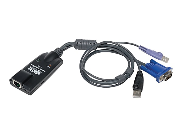 Tripp Lite USB Server Interface Unit Virtual Media & CAC B064 Cat5 KVM TAA - KVM/USB extender - up to 164 ft - TAA Compliant -  - B055001UV2CAC