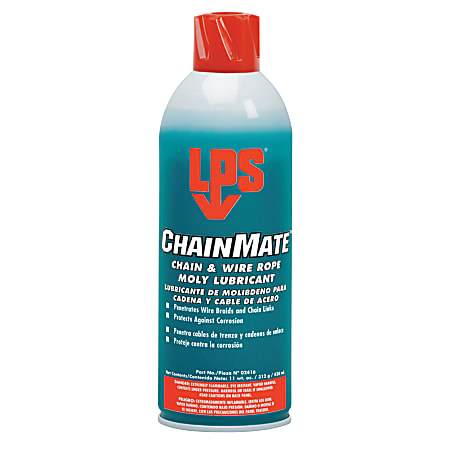 LPS ChainMate Chain & Wire Rope Lubricants, 16 oz Aerosol Can