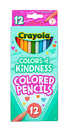 Crayola Colors of Kindness Pencils - Assorted Lead - 12 / Pack Crayola Colors of Kindness Pencils - Assorted Lead - 12 / Pack