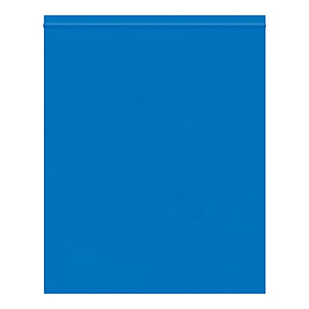 Office Depot® Brand Reclosable Poly Bags, 10" x 12", Blue, Case Of 1,000 Bags