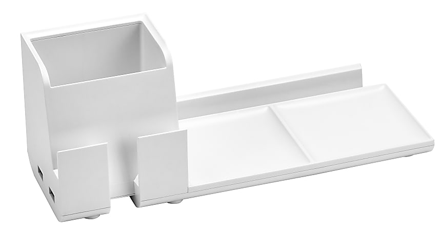 Bostitch® Konnect Desk Organizer Power Base, White