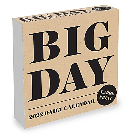 TF Publishing Arts & Entertainment Daily Desk Calendar, 5-1/4" x 5-1/4", Today's Date, January To December 2022