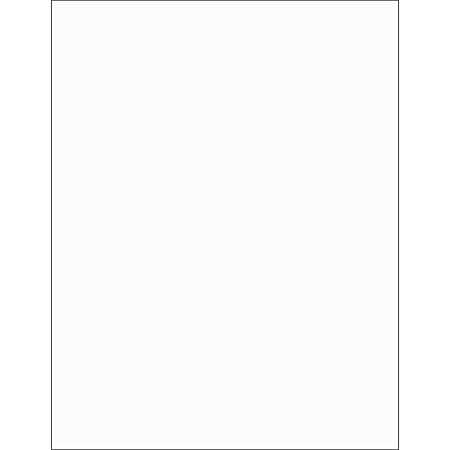 Office Depot® Brand Rectangle Laser Labels, LL224CL, 8 1/2" x 11", Clear, Pack Of 100