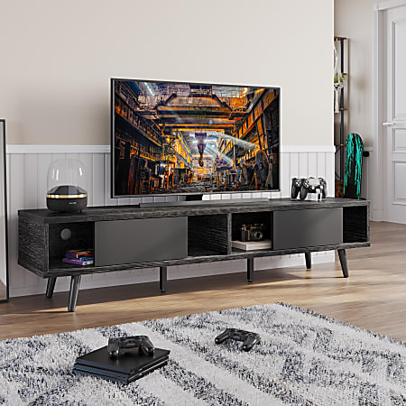 Bestier 70 Mid Century Modern TV Stand For 75 TVs 16 H x 70 18 W x