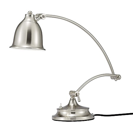 Adesso® Graham LED Desk Lamp, 24"H, Silver