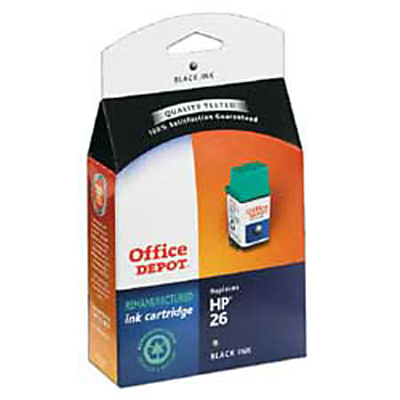 Office Depot® Brand 26A Remanufactured Black Ink Cartridge Replacement For HP 26A