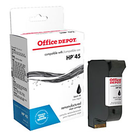 Office Depot® Brand Remanufactured Black Ink Cartridge Replacement For HP 45, 51645A