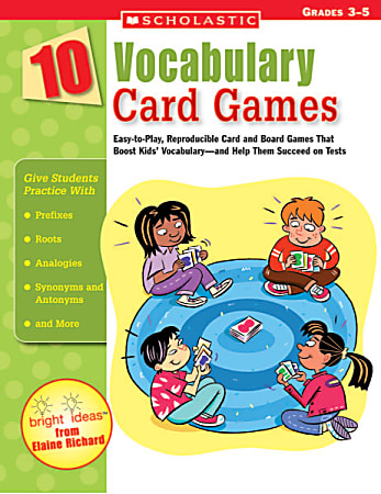 Scholastic 10 Vocabulary Card Games