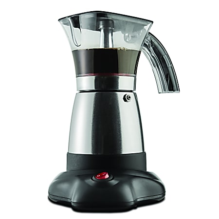 Brentwood Moka 1.25-Cup Espresso Maker, Stainless Steel