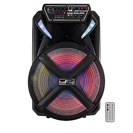 BeFree Sound Bluetooth® Portable Rechargeable Wireless Party Speaker, Black