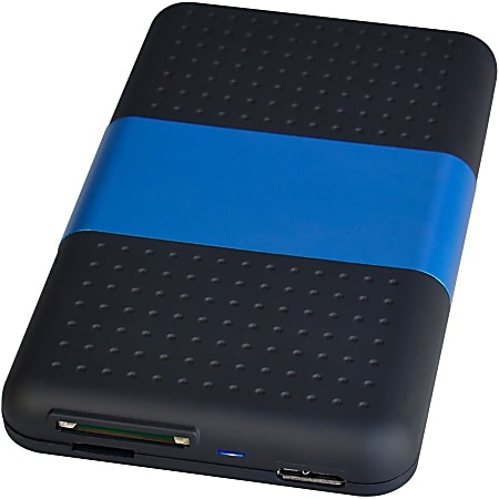 SIIG USB 3.0 to SATA Hard Drive with SD Reader Enclosure - 2.5" - 1 x Total Bay - 1 x 2.5" Bay - Plastic, Aluminum