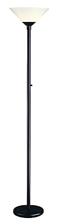 Adesso® Aries 300W Torchiere Floor Lamp, 73&quot;H, White