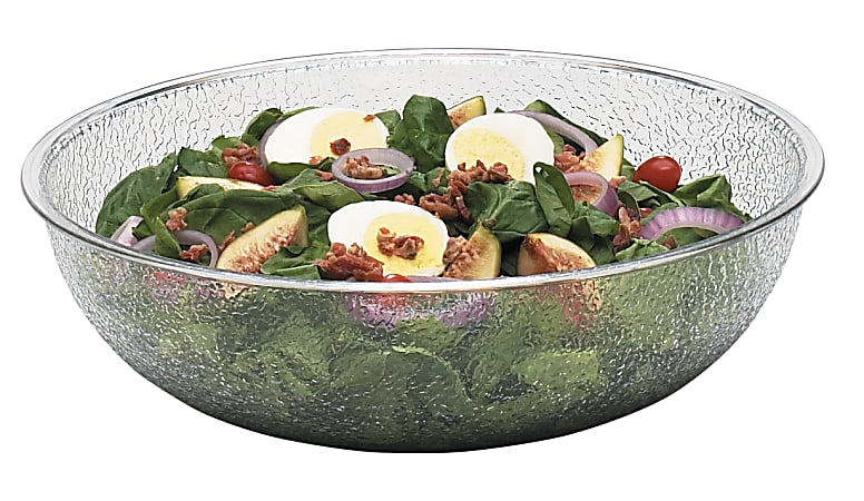 Cambro Camwear Round Pebbled Bowls, 6", Clear, Set Of 12 Bowls