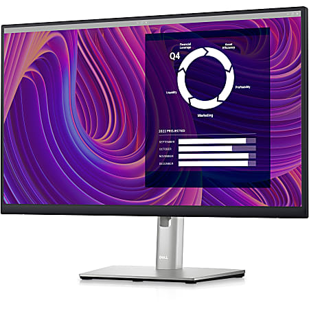 Dell P2423D 24" Class QHD LCD Monitor - 16:9 - Black, Silver - 23.8" Viewable - In-plane Switching (IPS) Black Technology - DELLP2423D