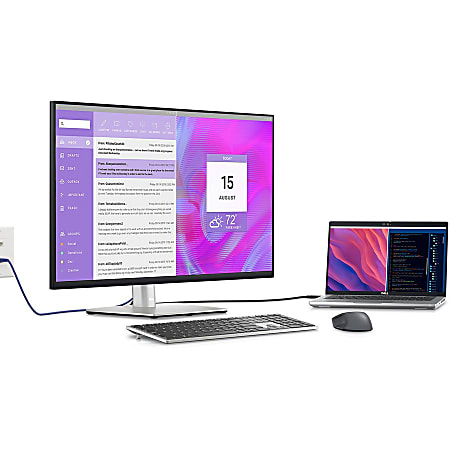 Dell P3223DE 32 Class QHD LCD Monitor 169 Black Silver 31.5
