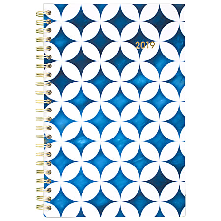 Cambridge® Shibori Weekly/Monthly Planner, 4 7/8" x 8", January to December 2019